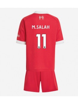 Liverpool Mohamed Salah #11 Replika Hemmakläder Barn 2025-26 Kortärmad (+ byxor)